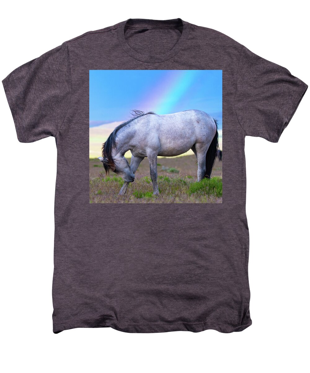 Wild Horse Men's Premium T-Shirt featuring the photograph Irrefutable Proof by Mary Hone