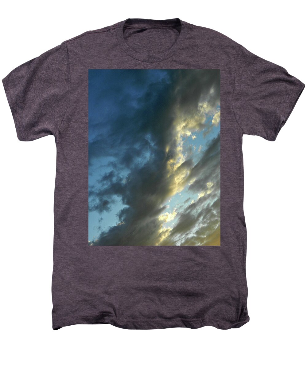 These Clouds Men's Premium T-Shirt featuring the photograph These Clouds 6 by Cyryn Fyrcyd