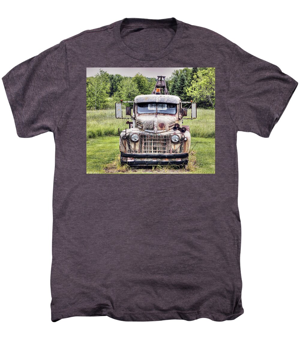 Automobile Men's Premium T-Shirt featuring the photograph Classic Tow by Richard Bean