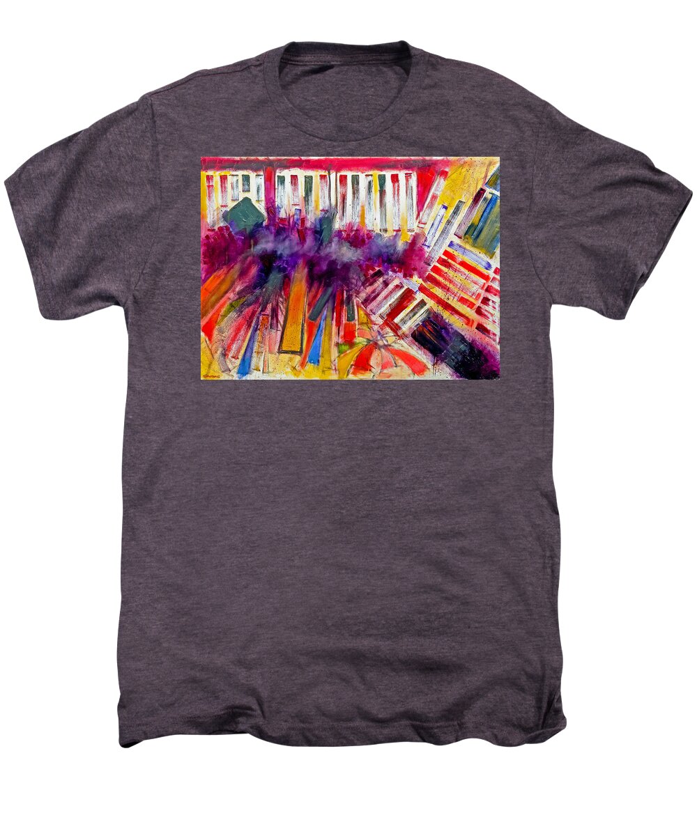 Abstract Men's Premium T-Shirt featuring the painting Storm Brewer by Jason Williamson