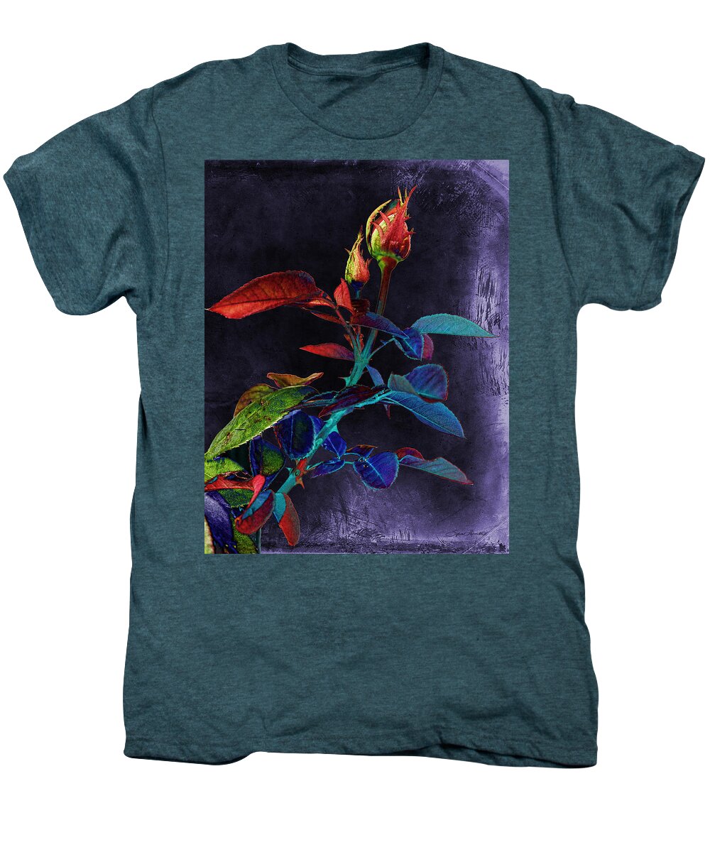 Rose Men's Premium T-Shirt featuring the photograph Elegance #1 by Sylvia Thornton