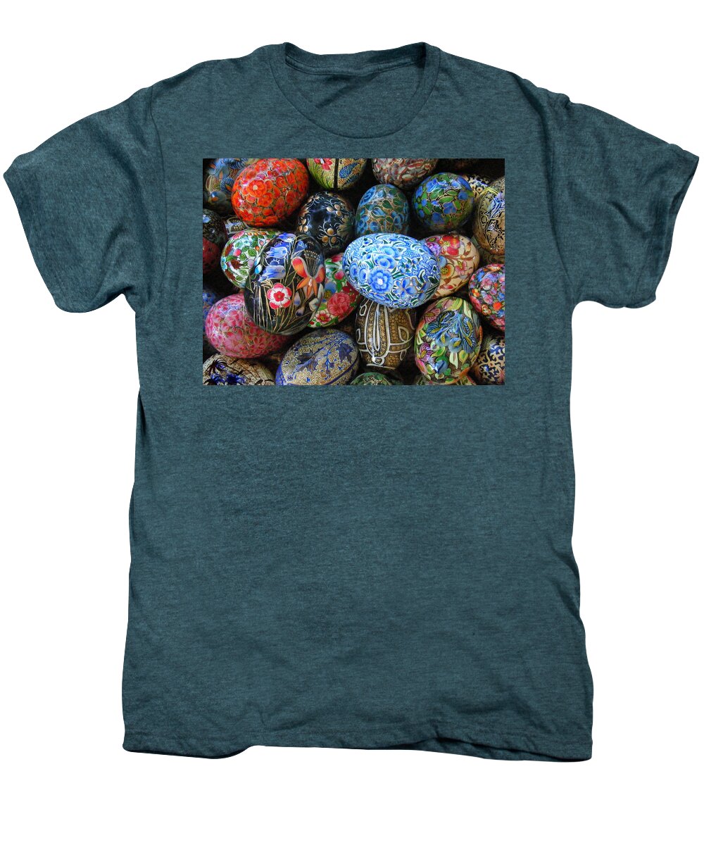 Eggs Men's Premium T-Shirt featuring the photograph Egg Basket #2 by Sylvia Thornton