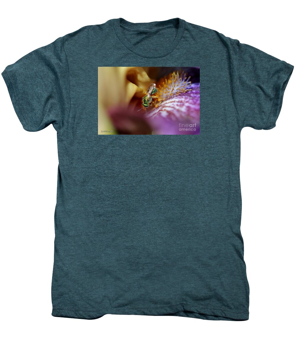 Mccombie Men's Premium T-Shirt featuring the photograph Tall Bearded Iris named Final Episode #1 by J McCombie