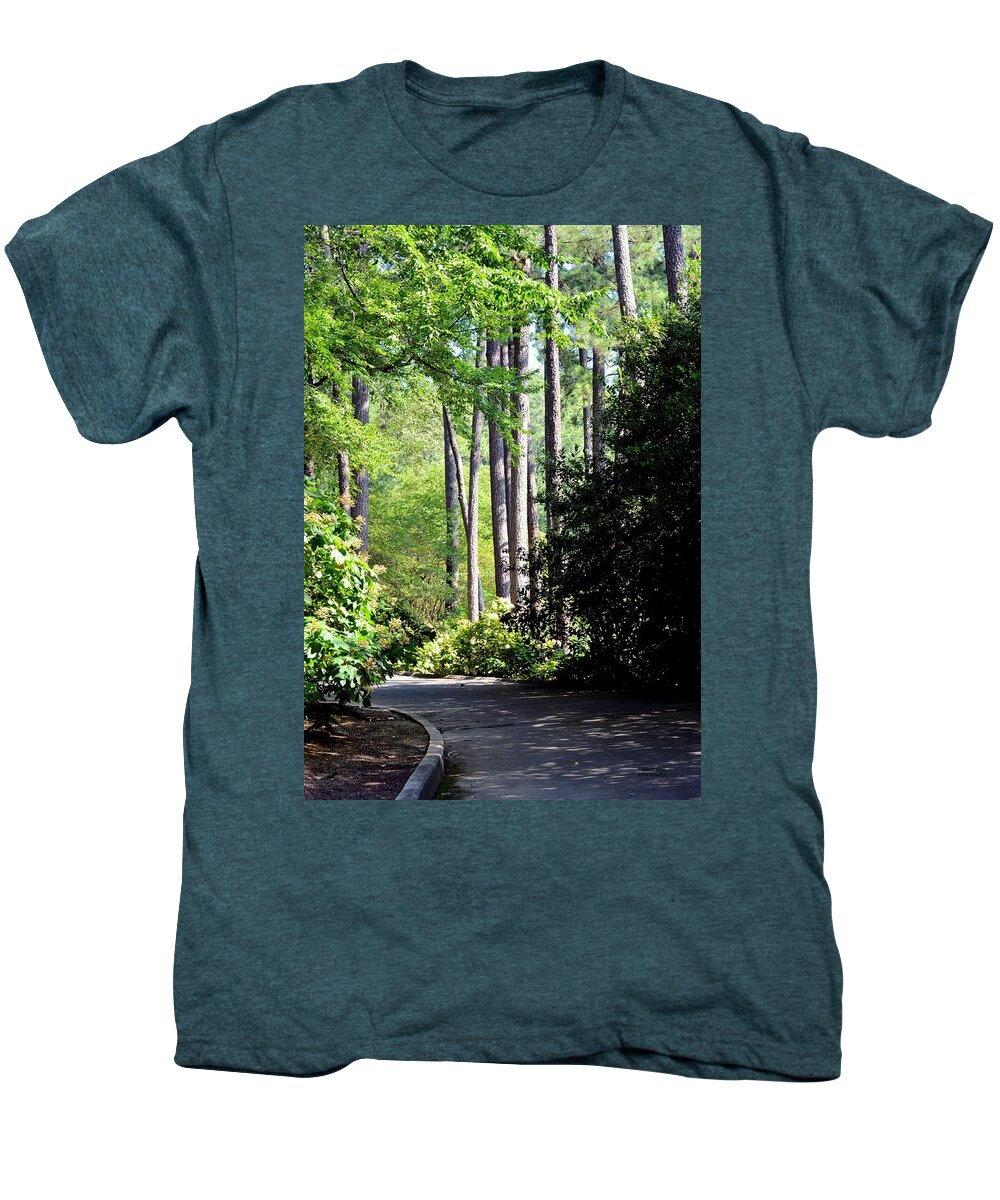 A Walk In The Shade Men's Premium T-Shirt featuring the photograph A Walk in the Shade by Maria Urso