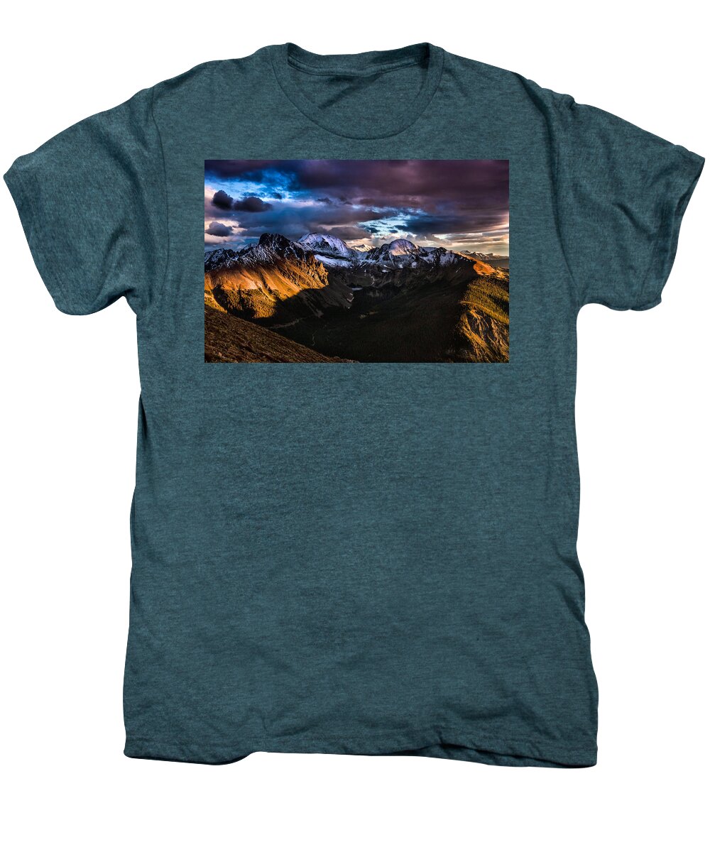 Nature Men's Premium T-Shirt featuring the photograph Across the Valley by Steven Reed