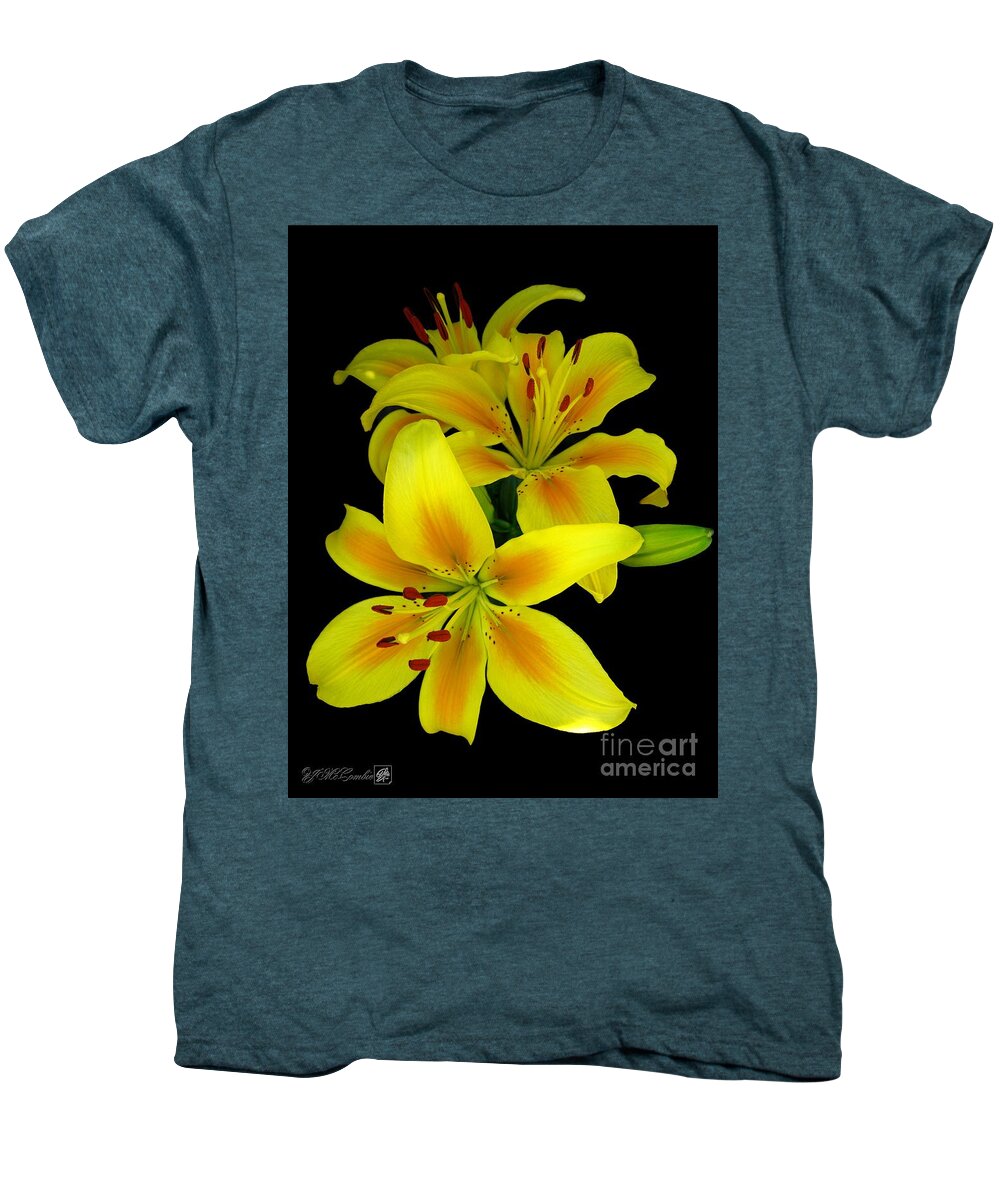 Asiatic Lily Men's Premium T-Shirt featuring the photograph Asiatic Lily named Connecticut King by J McCombie