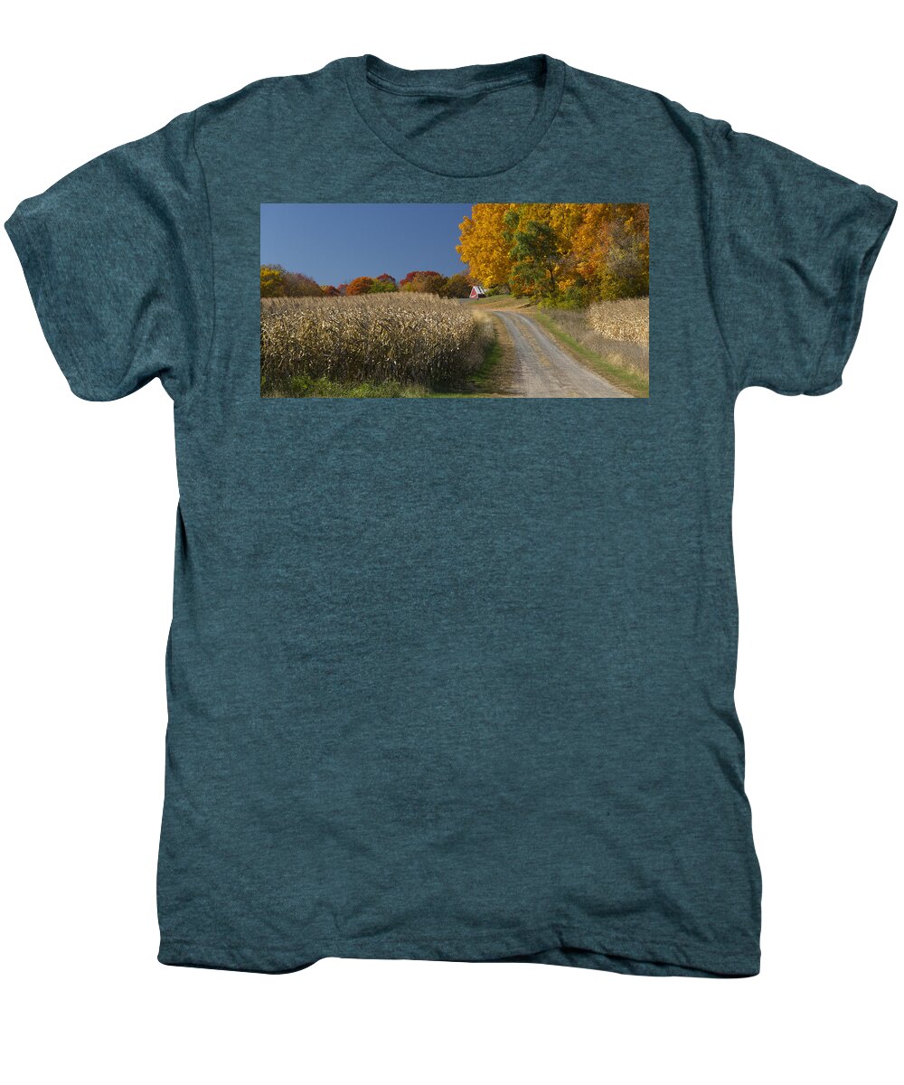 St Croix Men's Premium T-Shirt featuring the photograph Autumn in Minnesota by Garry McMichael