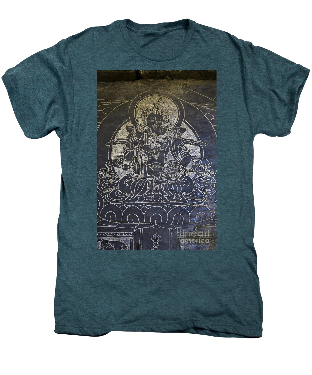 Nepal_d830 Men's Premium T-Shirt featuring the photograph Blissful Union - Nupri Nepal by Craig Lovell