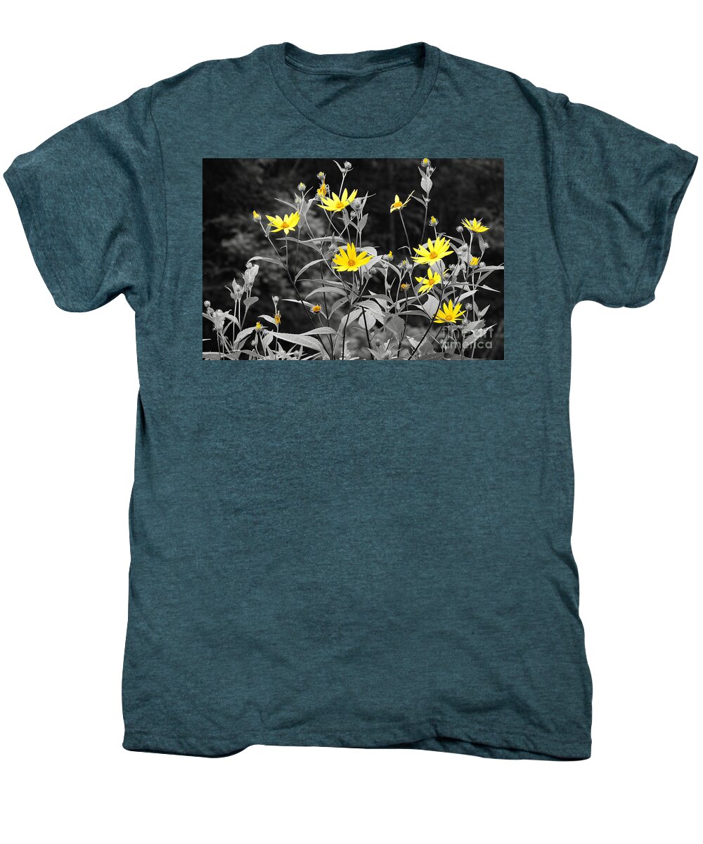 Flower Men's Premium T-Shirt featuring the photograph Chokeweeds SC by Mary Carol Story