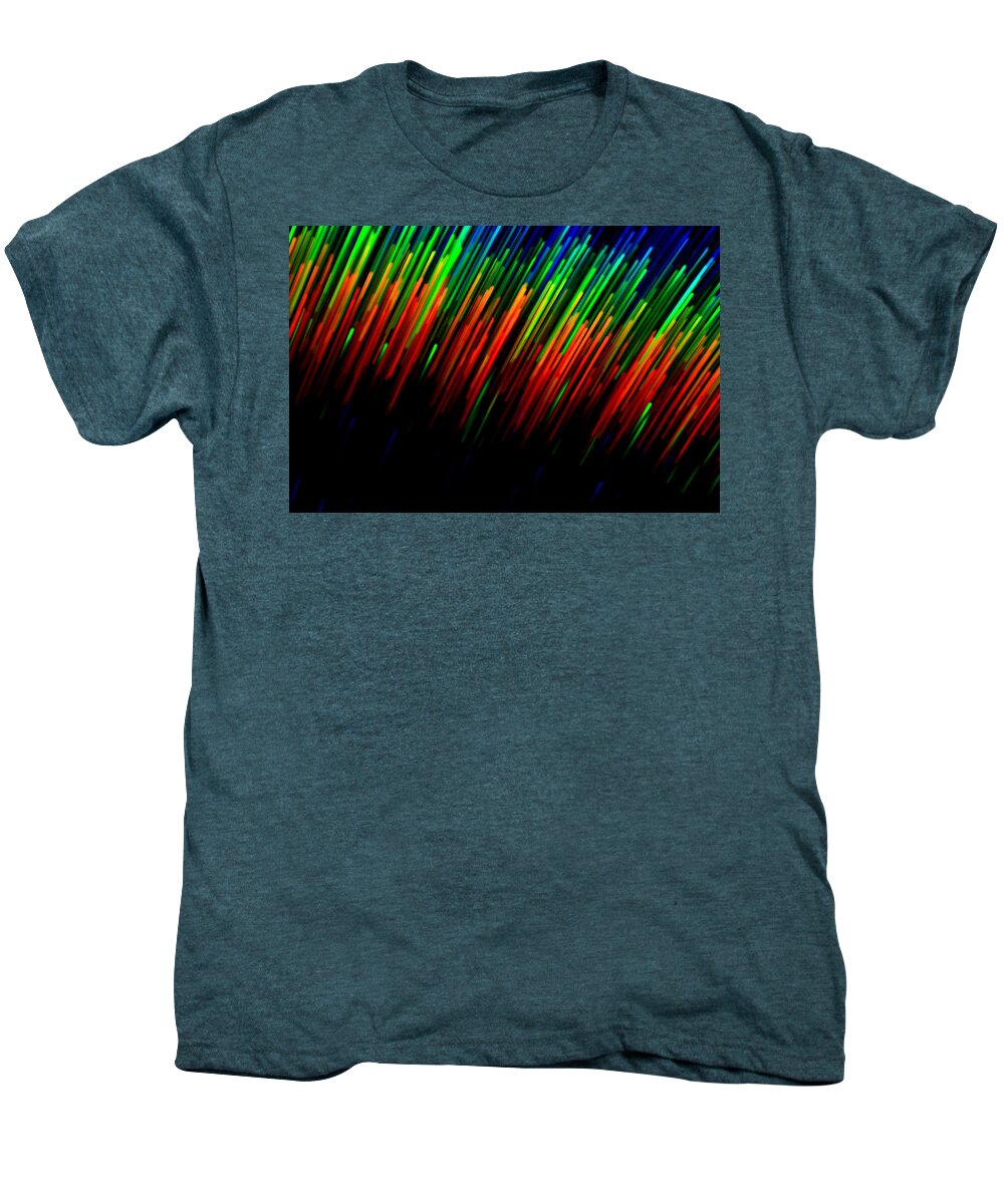 Abstract Men's Premium T-Shirt featuring the photograph Colour My World by Dazzle Zazz