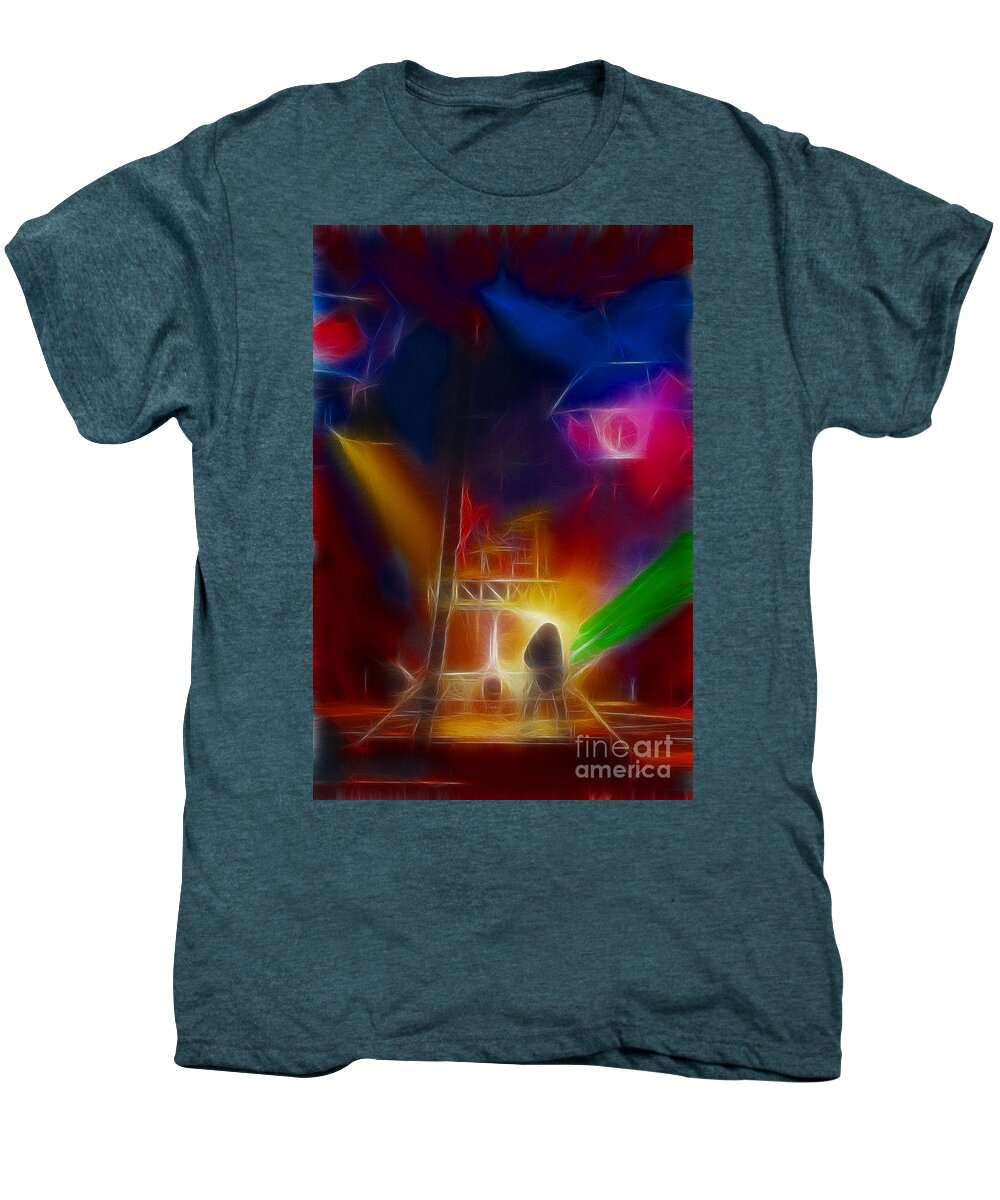 Def Leppard Men's Premium T-Shirt featuring the photograph Def Leppard-Adrenalize-GF10-Fractal by Gary Gingrich Galleries