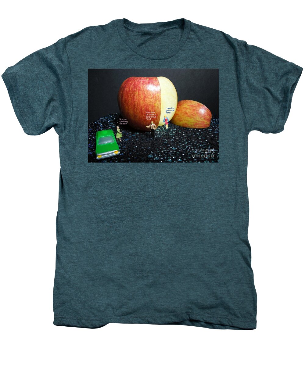 Discord Men's Premium T-Shirt featuring the photograph Discord at the Big Apple by Renee Trenholm