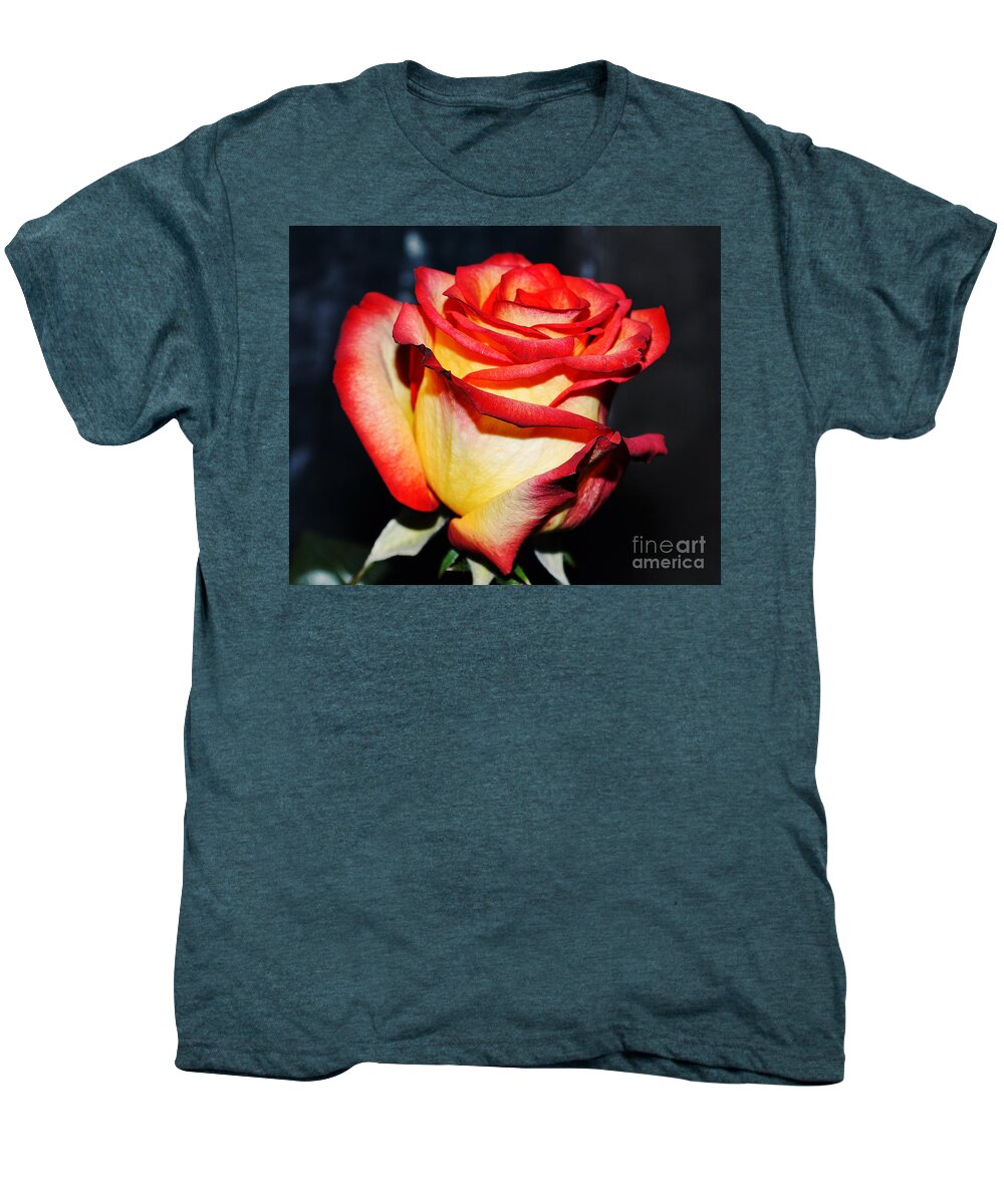Rose Men's Premium T-Shirt featuring the photograph Event rose 3 by Felicia Tica