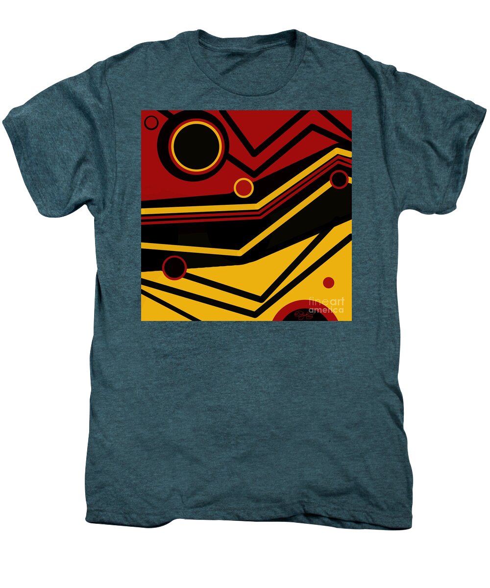 Jazz Men's Premium T-Shirt featuring the digital art Fire Engine-Taxicab JAZZ by Carol Jacobs
