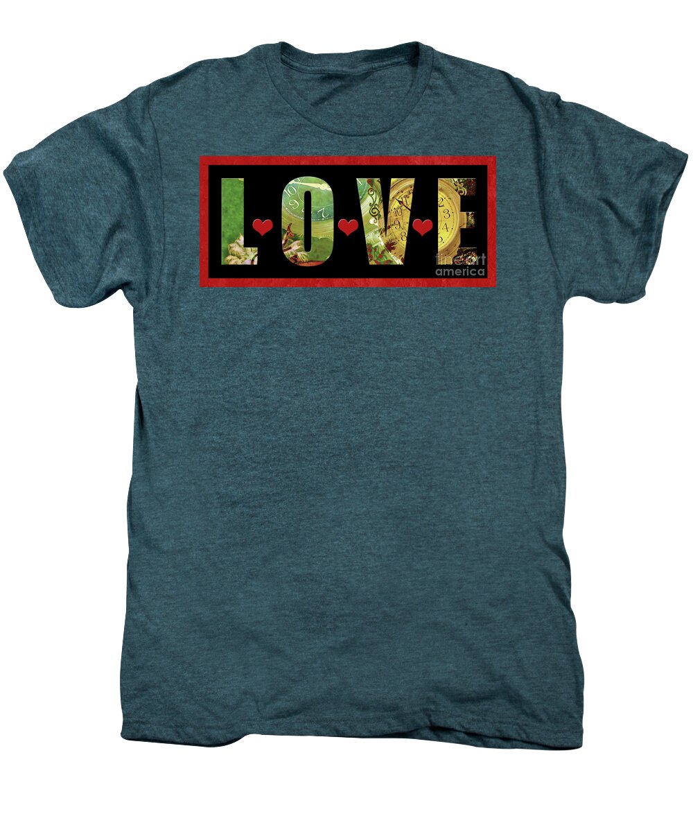 Claudia's Art Dream Men's Premium T-Shirt featuring the photograph Forever Love by Claudia Ellis