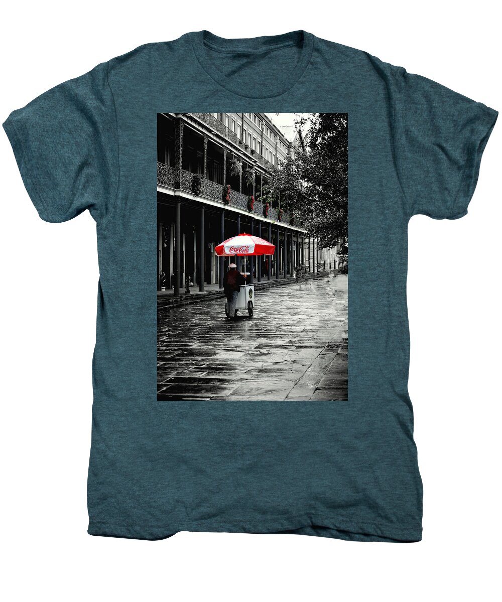 French Quarter Men's Premium T-Shirt featuring the photograph French Quarter Solitude...... by Tanya Tanski