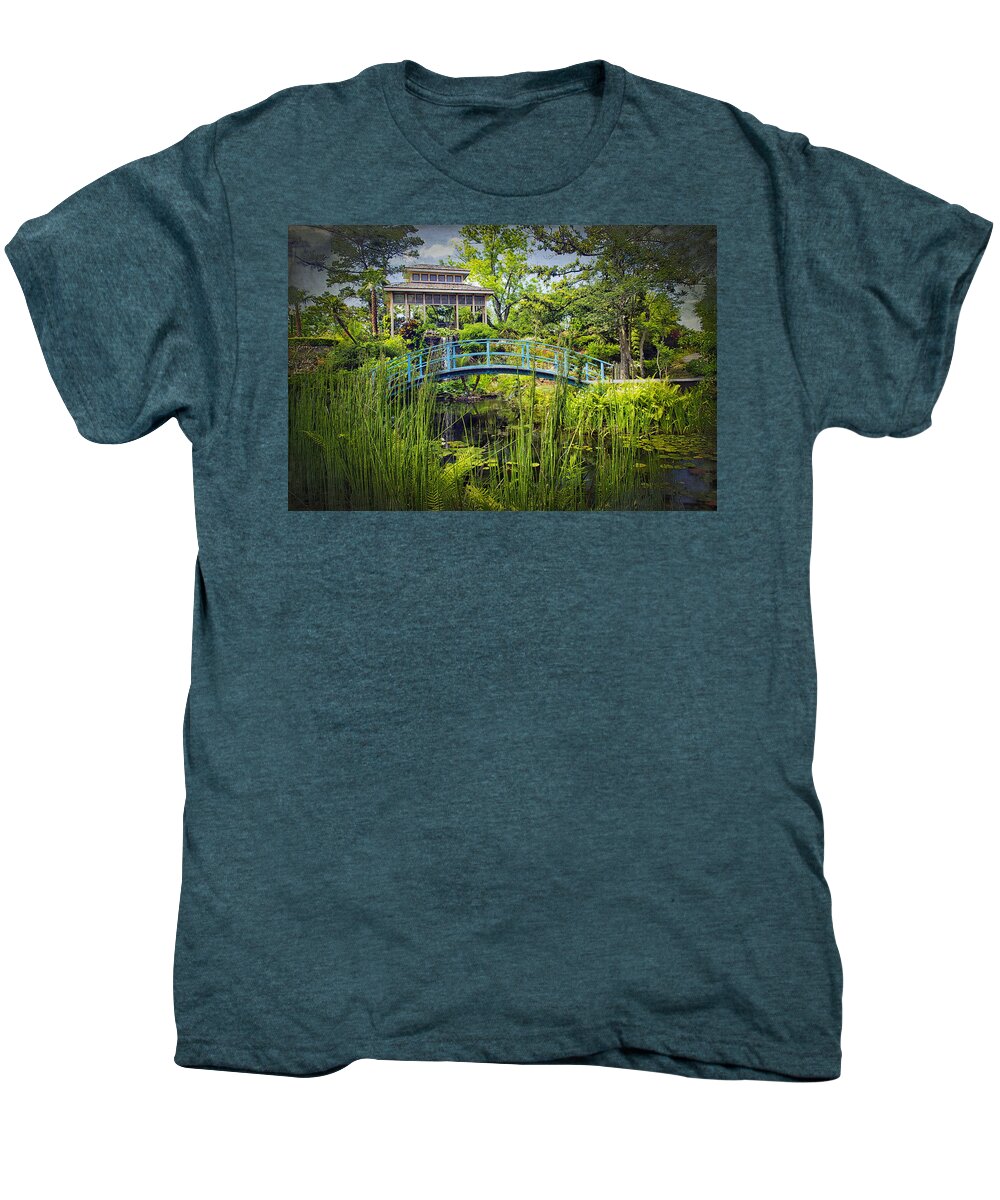 Garden Men's Premium T-Shirt featuring the photograph Garden at Houmas House Plantation LA DSC04584 by Greg Kluempers