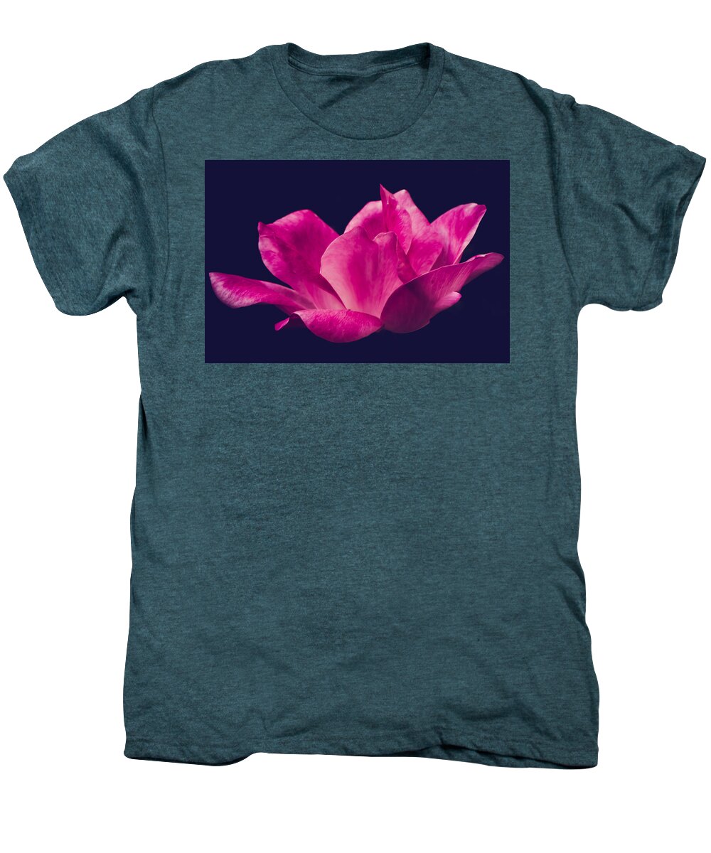 Pink Flower Men's Premium T-Shirt featuring the photograph Glow by Sara Frank