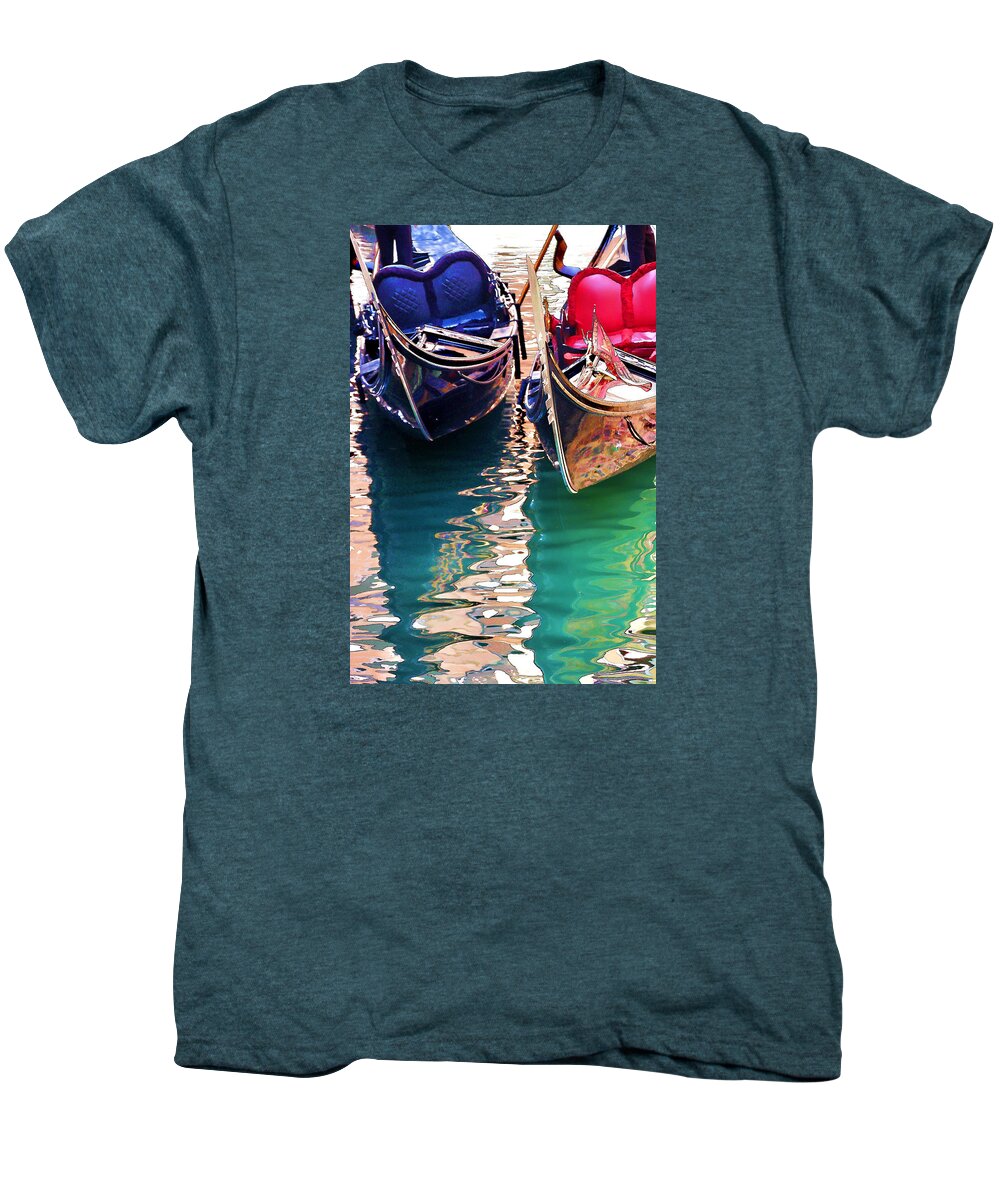 Gondola Men's Premium T-Shirt featuring the digital art Gondola Love by Brian Davis