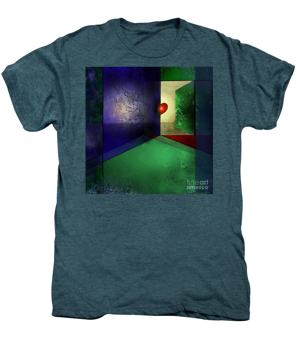 Heart's Desire Men's Premium T-Shirt featuring the digital art Heart's Desire by Carol Jacobs