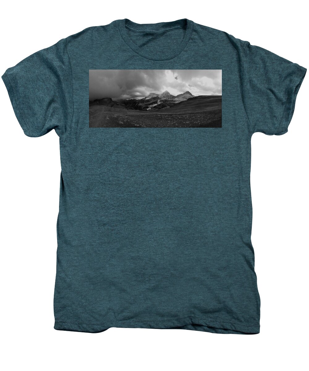 Tetons Men's Premium T-Shirt featuring the photograph Hurricane Pass Storm by Raymond Salani III