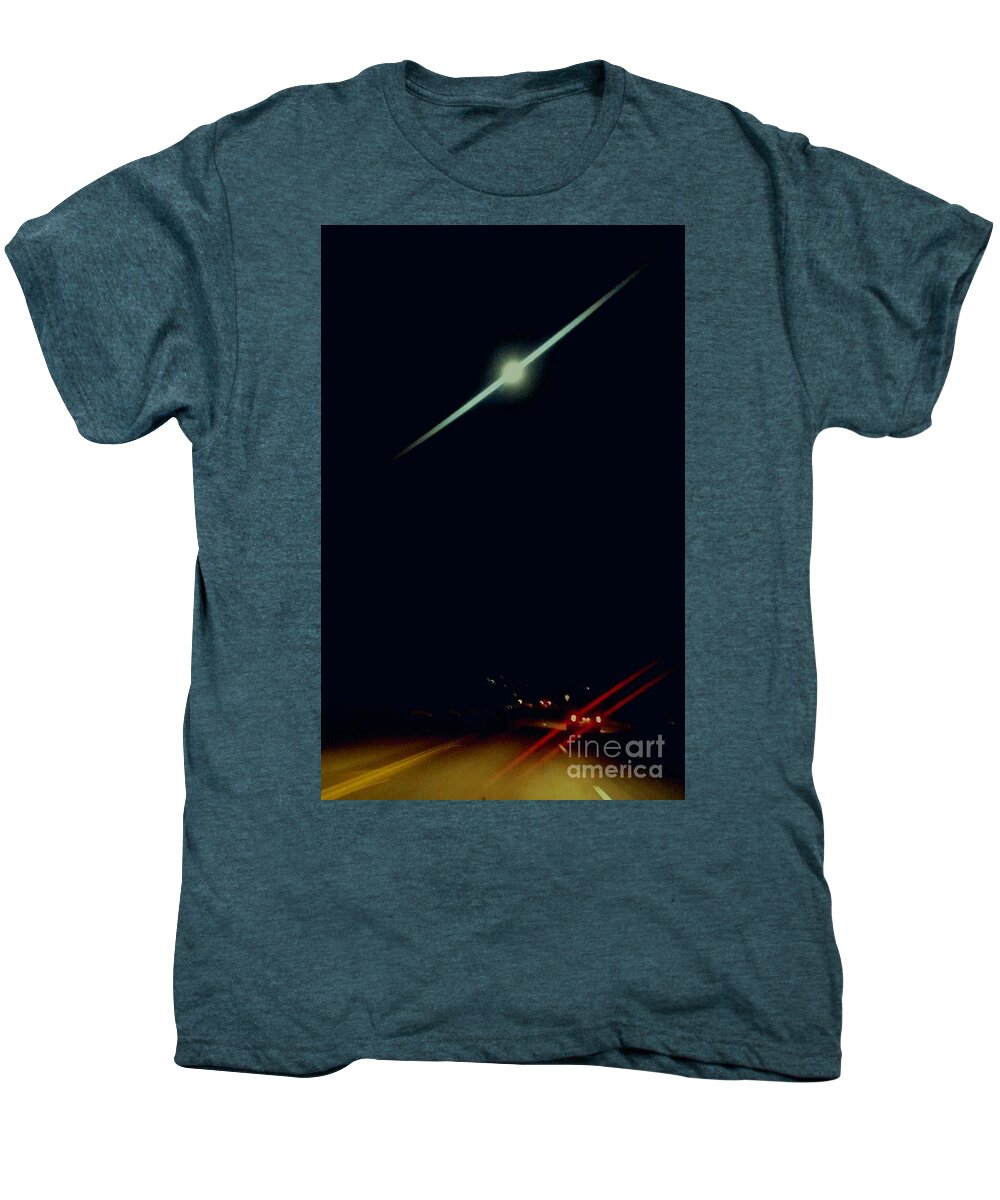 Desert Moon Men's Premium T-Shirt featuring the photograph Moondate by Angela J Wright
