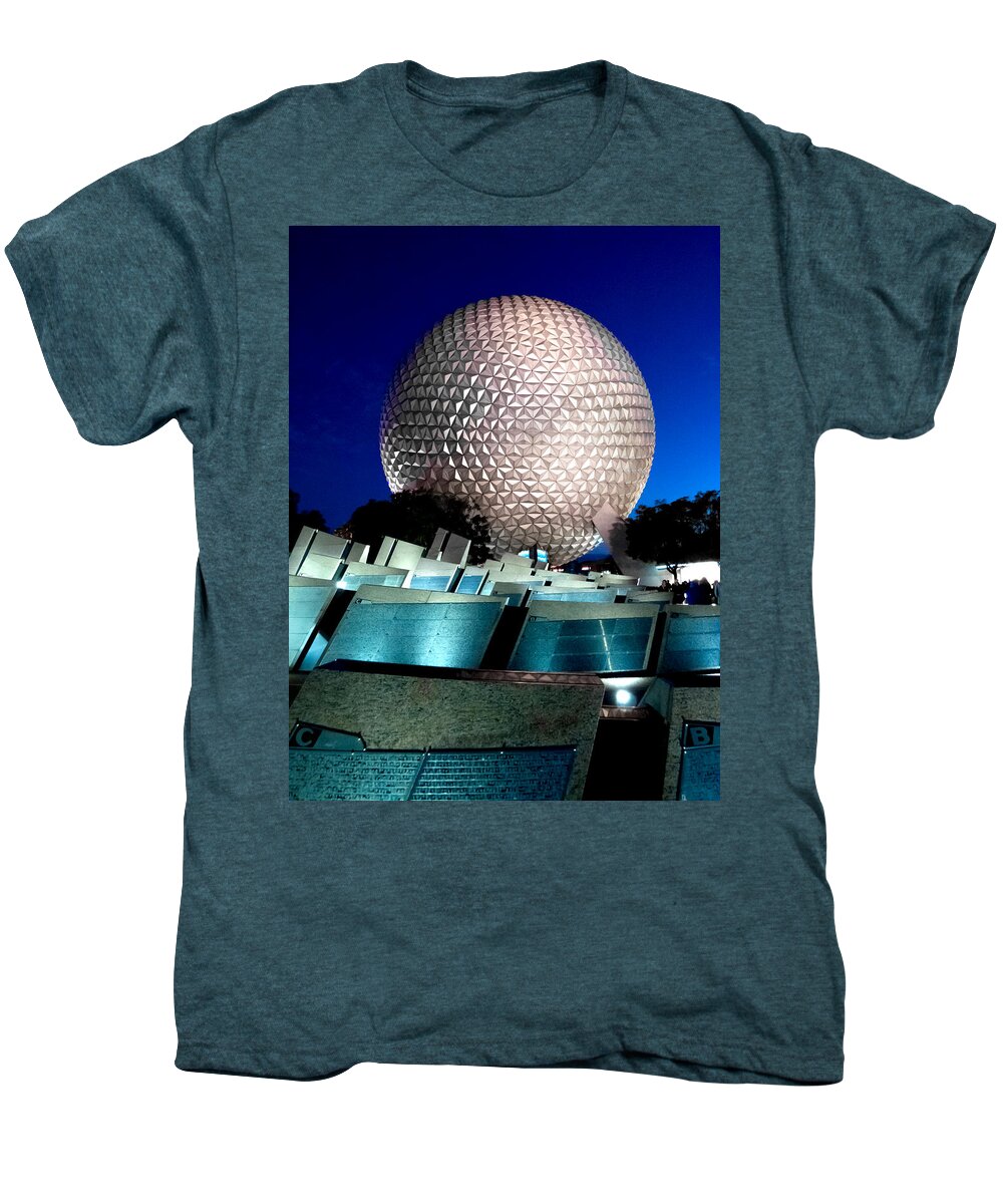 Disney Men's Premium T-Shirt featuring the photograph Night Time Geo by Greg Fortier
