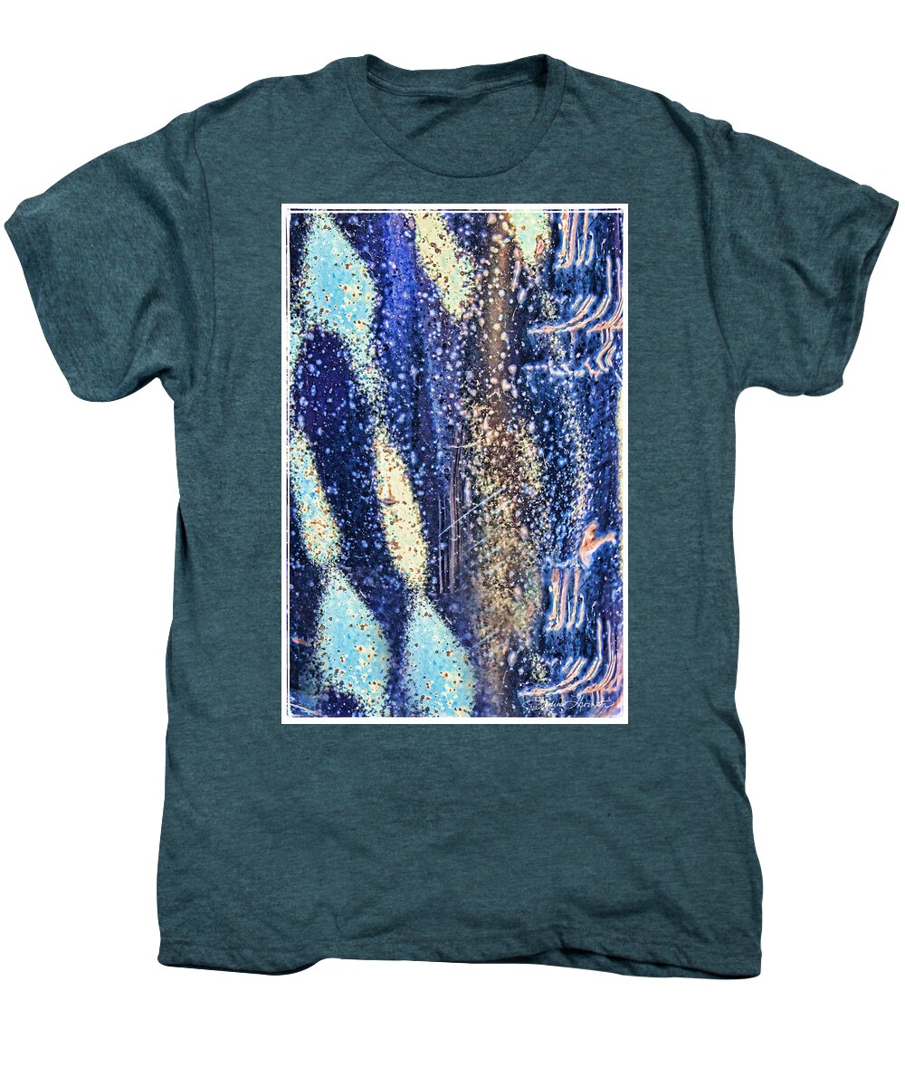 Blue Abstract Men's Premium T-Shirt featuring the photograph Rusty Truck by Sylvia Thornton