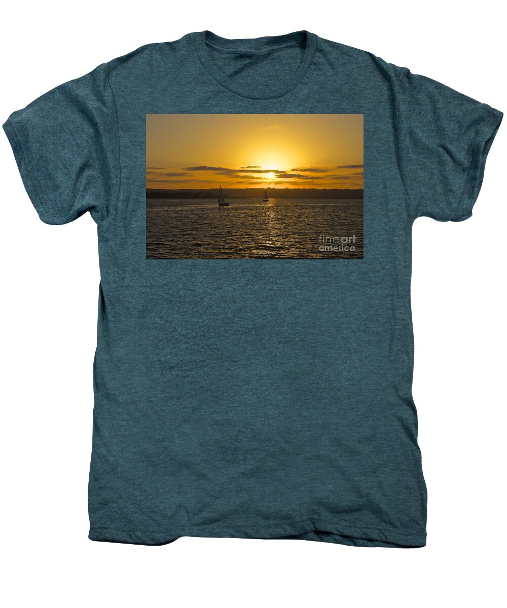 Claudia's Art Dream Men's Premium T-Shirt featuring the photograph Smooth Sailing by Claudia Ellis