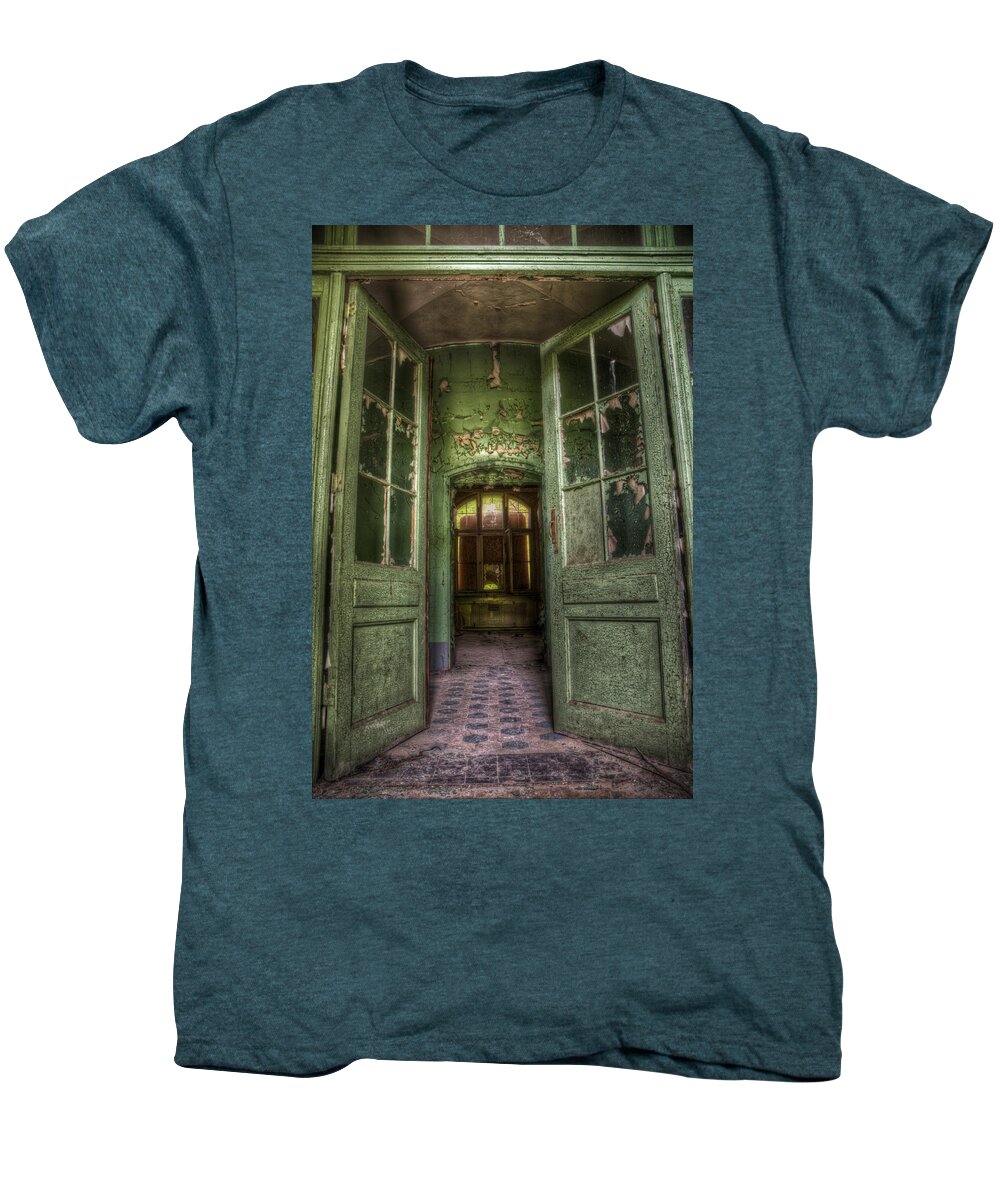 Ghost Men's Premium T-Shirt featuring the digital art Through grand doors by Nathan Wright