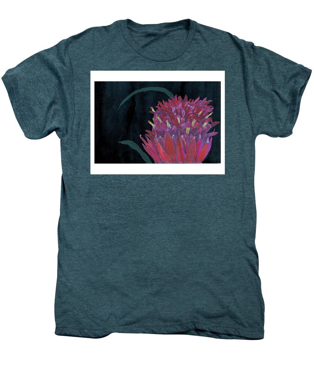 C Sitton Painting Paintings Men's Premium T-Shirt featuring the mixed media Tropical Flower by C Sitton