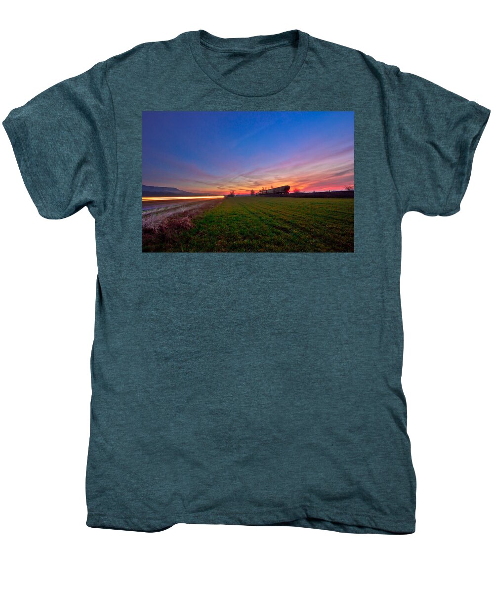 Twilight Men's Premium T-Shirt featuring the photograph Vanishing into twilight by Eti Reid
