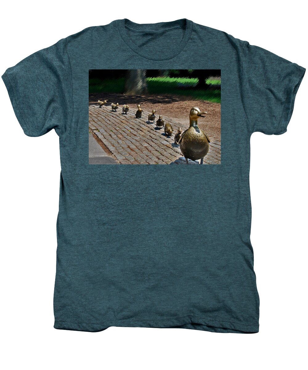 Boston Men's Premium T-Shirt featuring the photograph Walk this Way by Caroline Stella