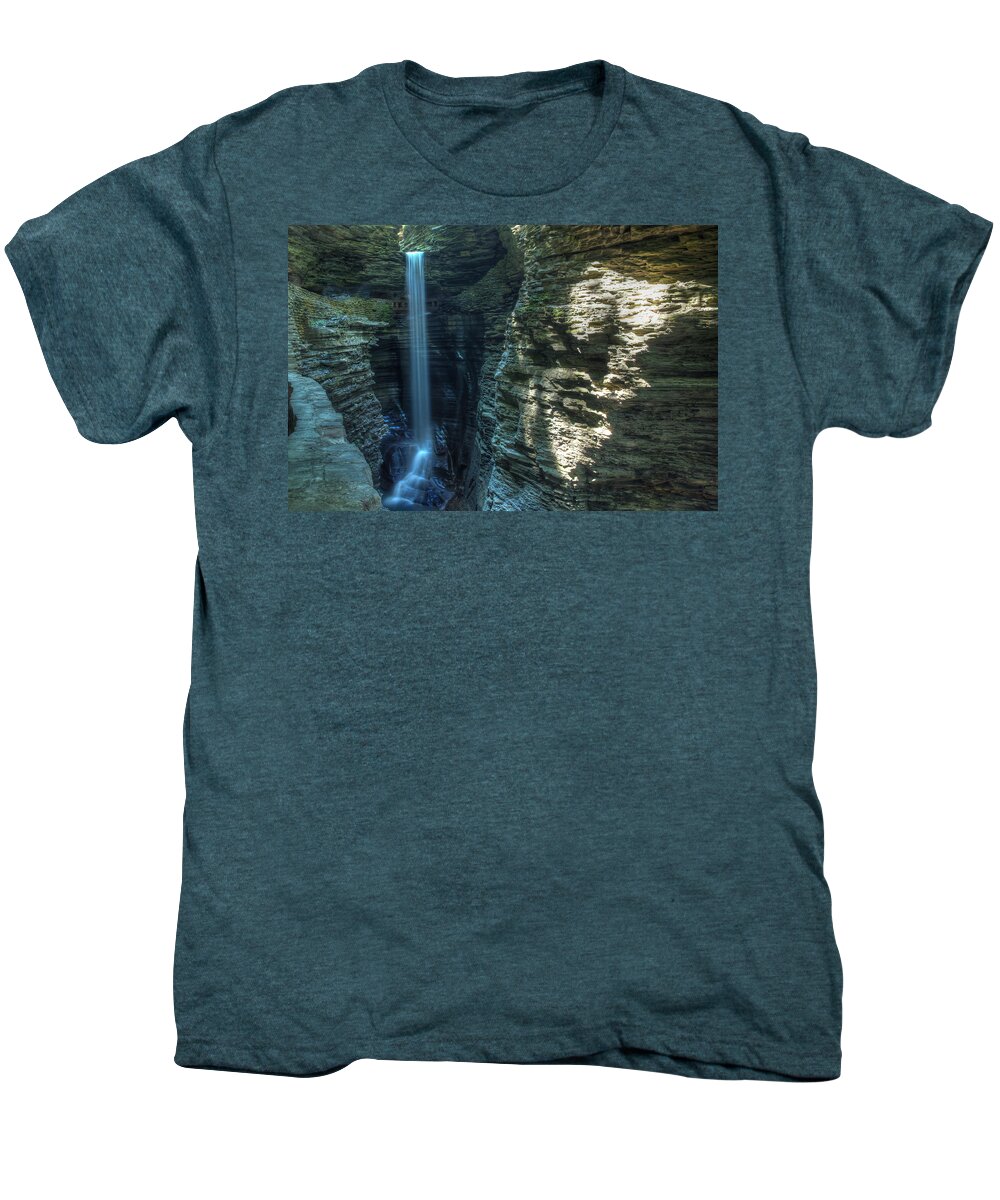 Watkins Glen Men's Premium T-Shirt featuring the photograph Watkins Glen by Dave Files