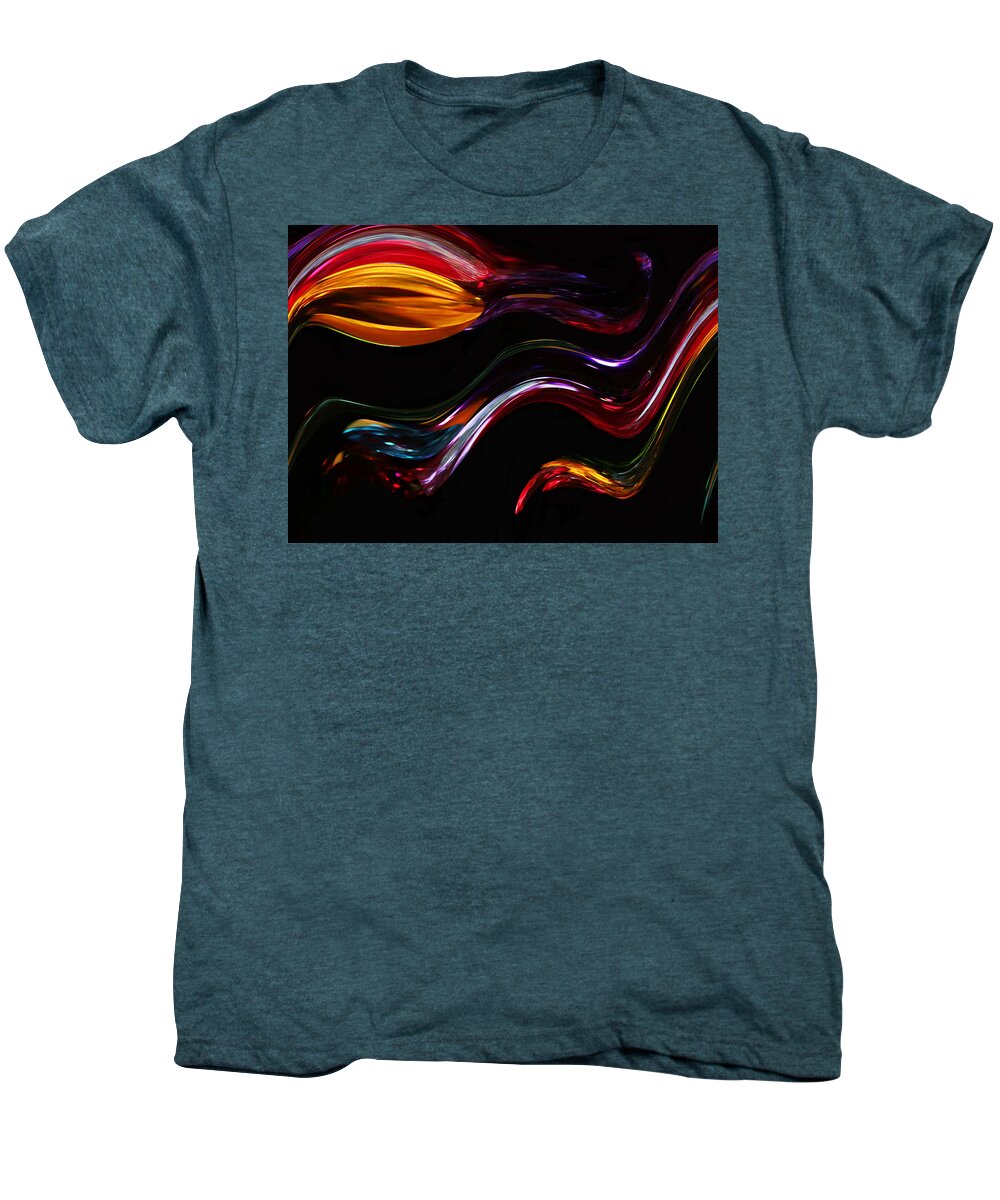 Abstract Men's Premium T-Shirt featuring the photograph Glassy Abstract by Kristin Elmquist