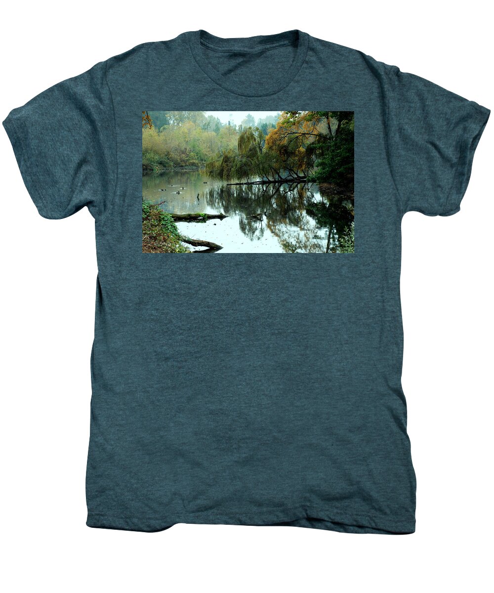 Lake Men's Premium T-Shirt featuring the photograph Hidden Lake #1 by Kathleen Grace