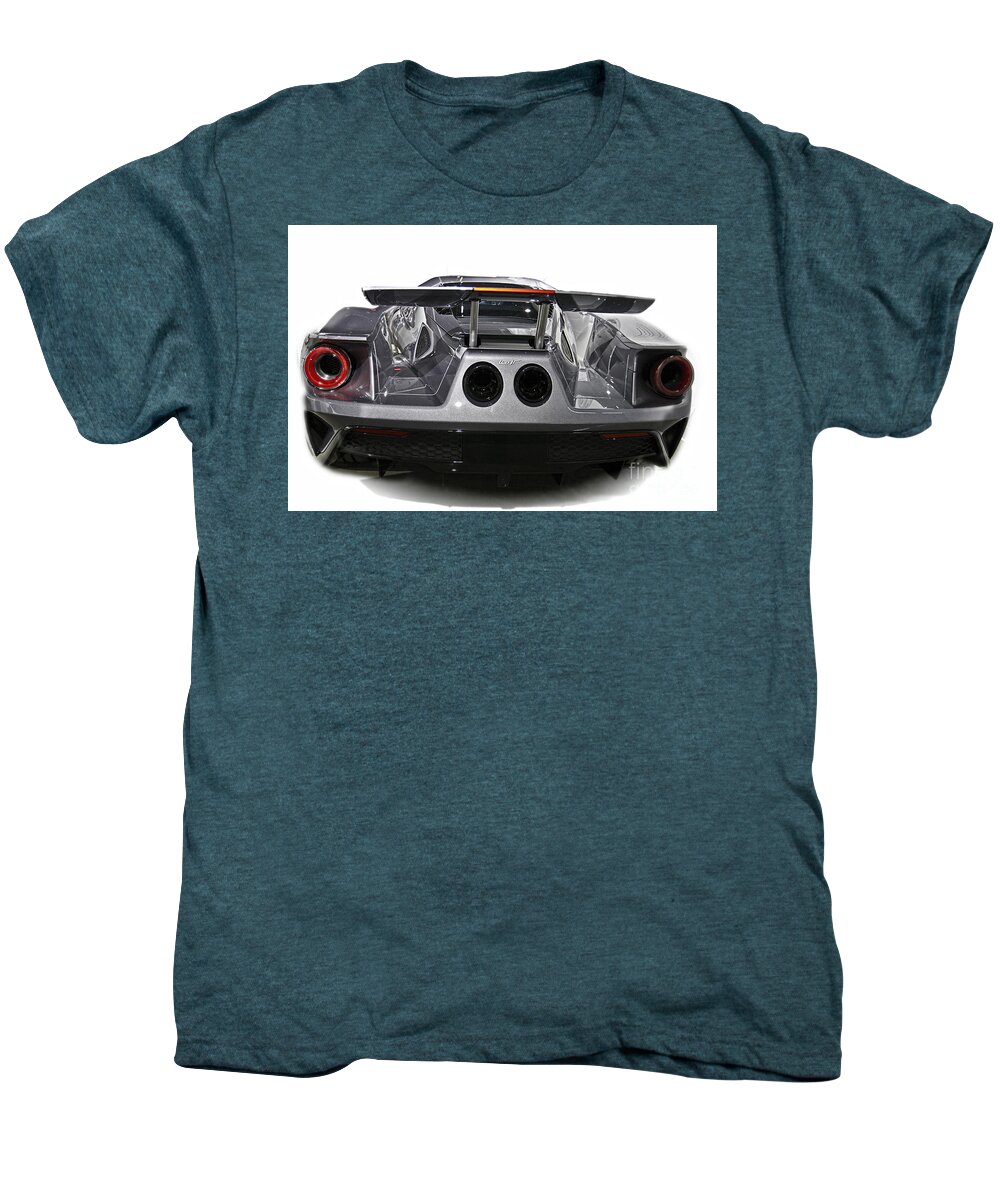 2016 Ford Gt40 Men's Premium T-Shirt featuring the photograph 2016 Ford GT Rear by Tom Griffithe