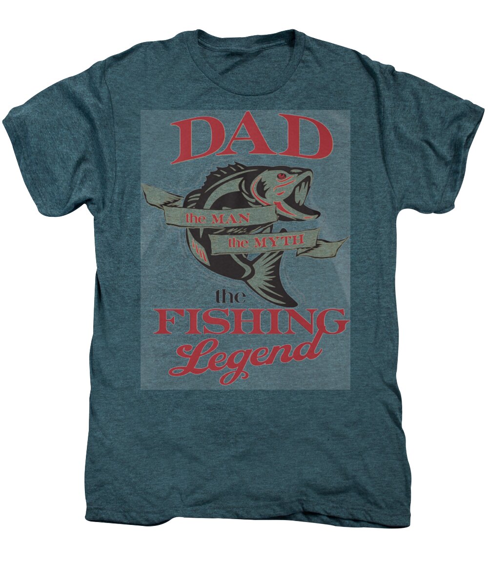 Fly Fishing Men's Premium T-Shirt featuring the digital art Fishing #5 by Thucidol
