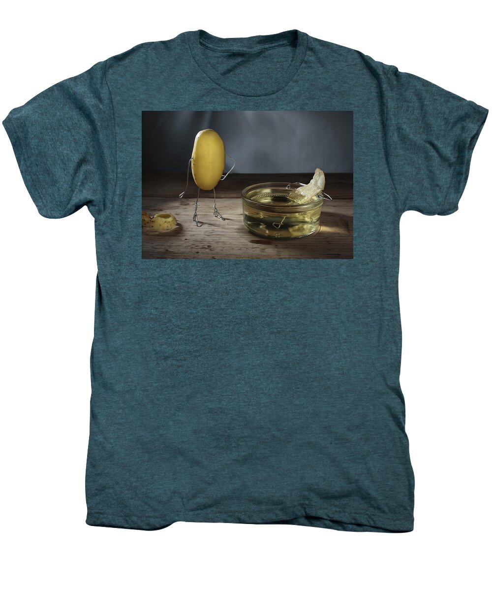 Simple Things Men's Premium T-Shirt featuring the photograph Simple Things - Potatoes #5 by Nailia Schwarz