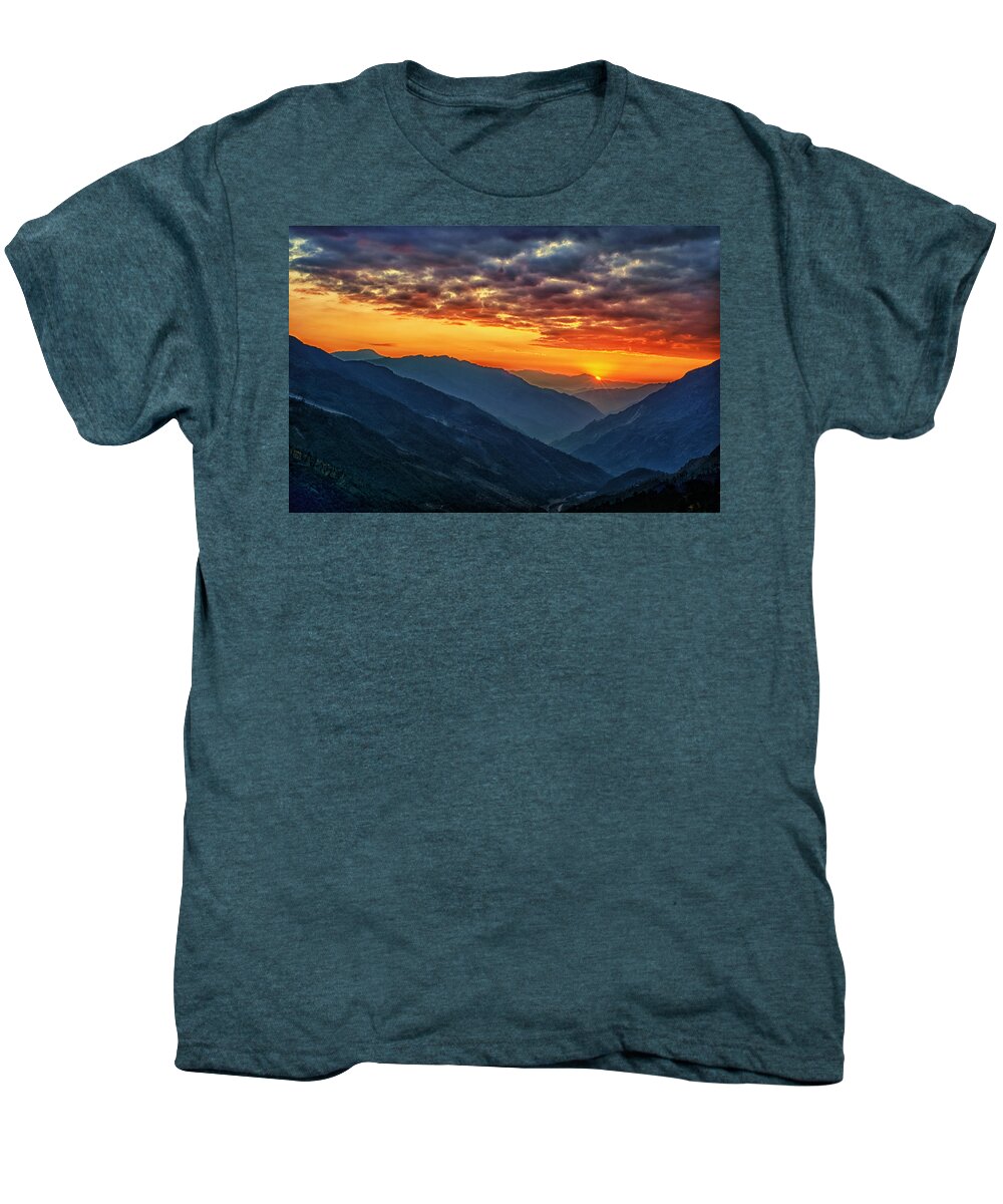 Adventure Men's Premium T-Shirt featuring the photograph Kalinchok Kathmandu Valley Nepal #6 by U Schade