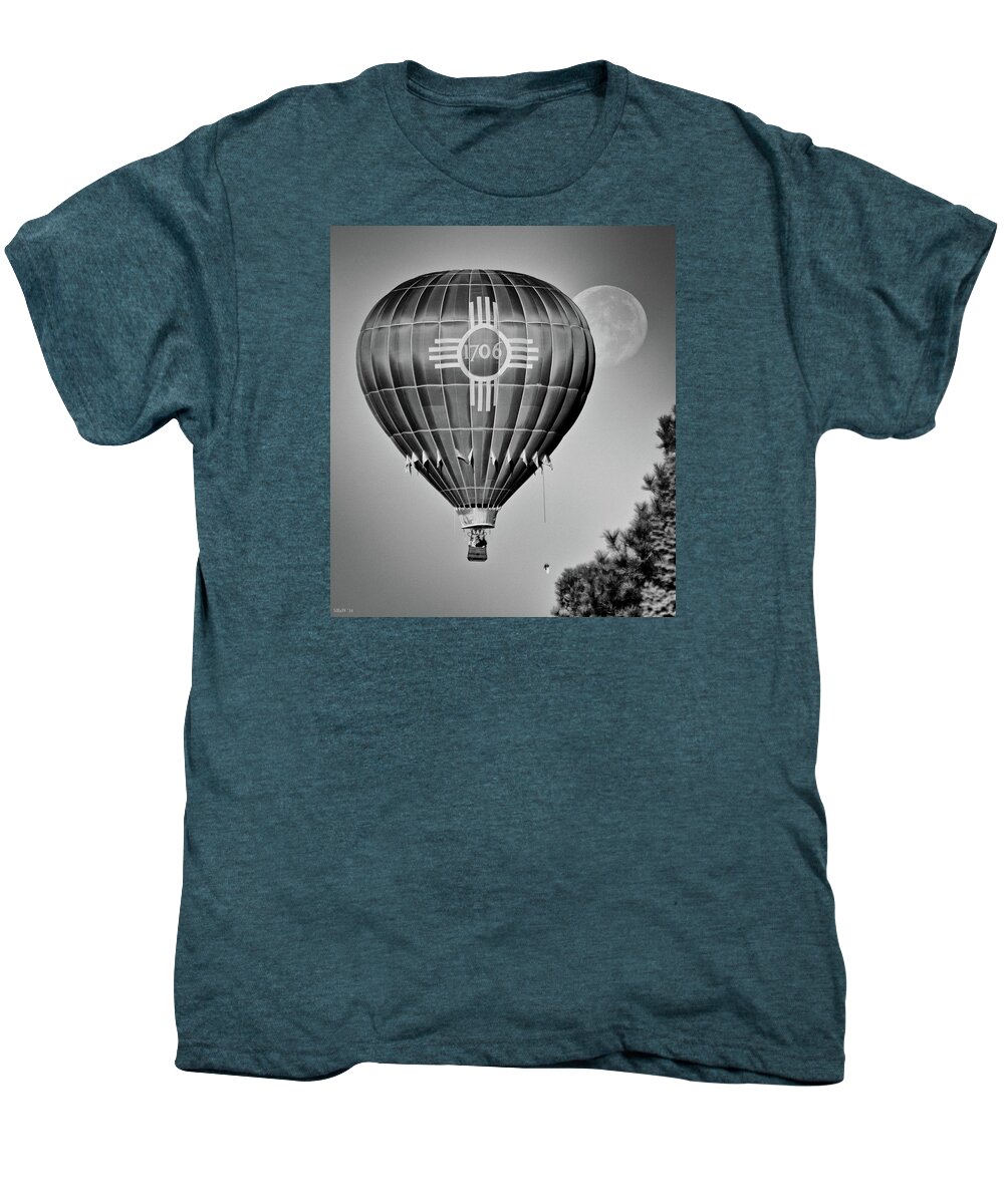 Hot Air Balloon Men's Premium T-Shirt featuring the photograph Ballunar Eclipse by Kevin Munro