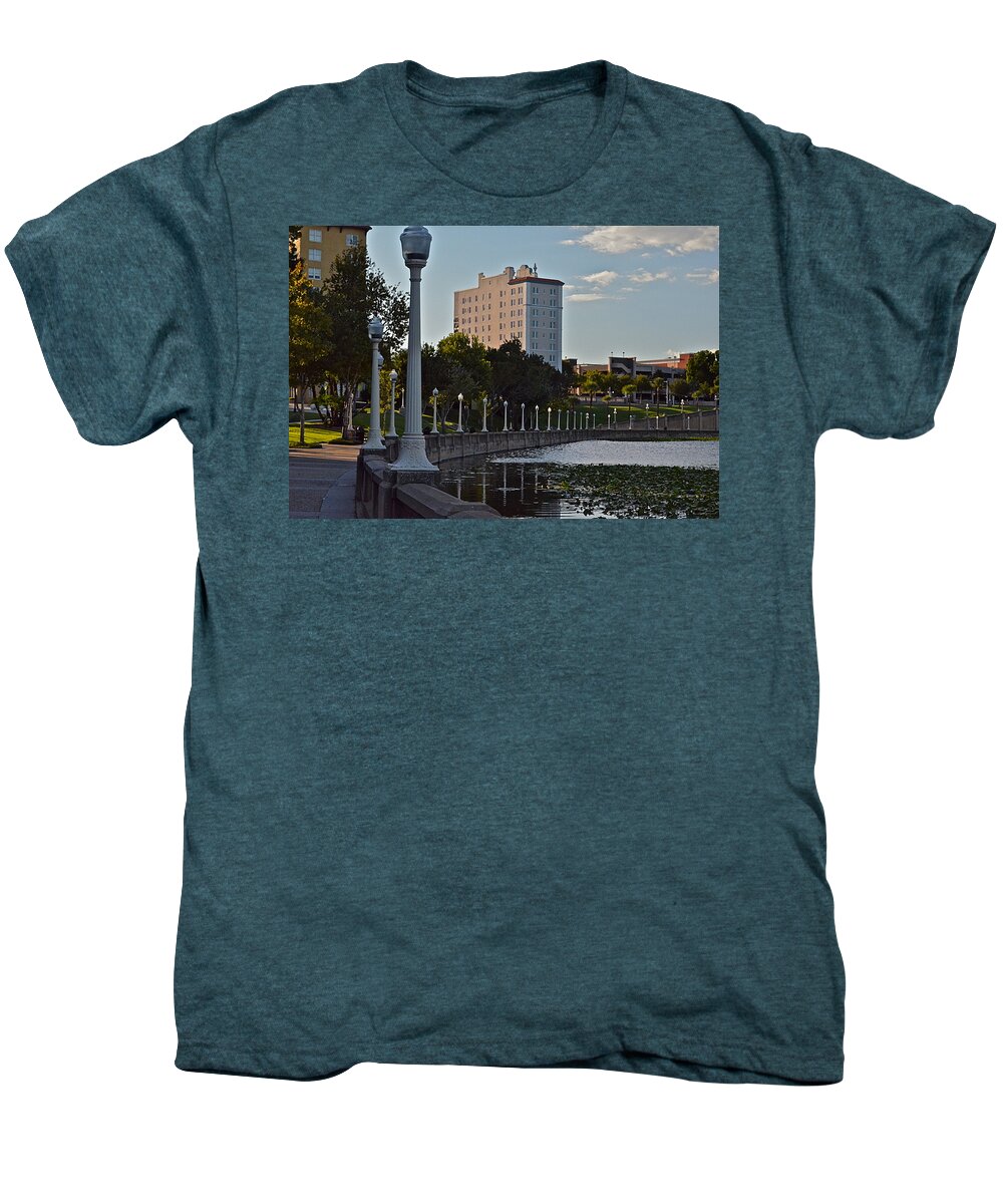 Lakeland Men's Premium T-Shirt featuring the photograph Beautiful Downtown Lakeland by Carol Bradley