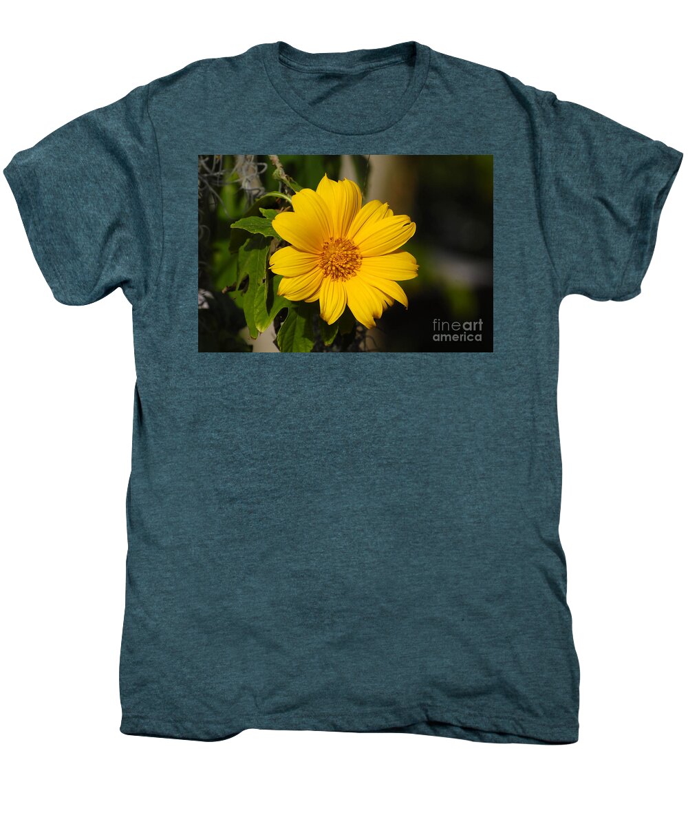 Yellow Men's Premium T-Shirt featuring the photograph Beautiful in Yellow by David Lee Thompson
