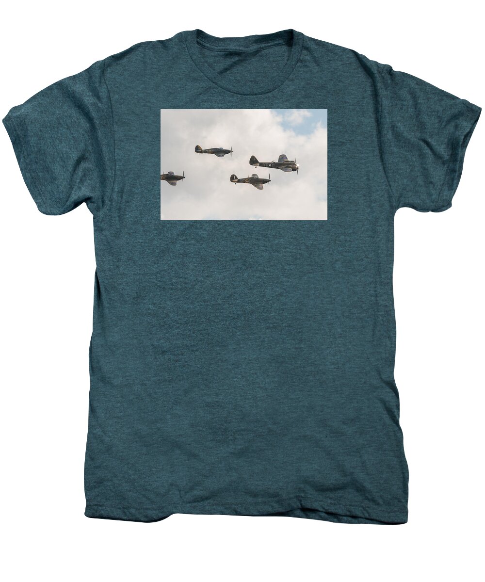 Bristol Blenheim Men's Premium T-Shirt featuring the photograph Blenheim and Hurricanes by Gary Eason