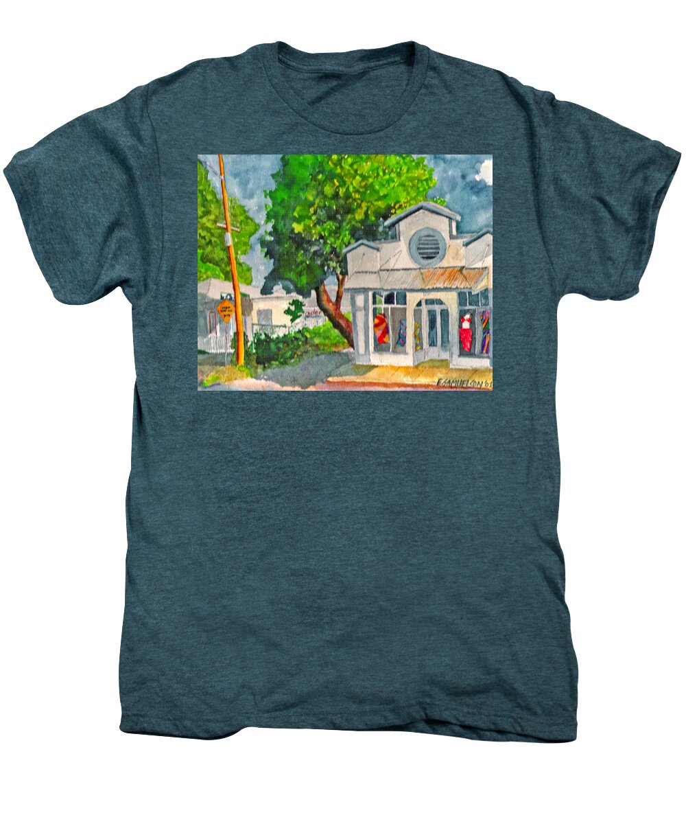 Paia Men's Premium T-Shirt featuring the painting Caseys Place by Eric Samuelson