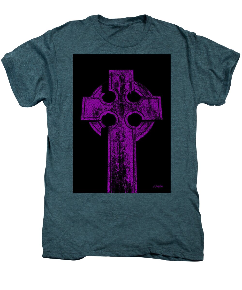  Men's Premium T-Shirt featuring the photograph Celtic Cross by Nathan Little