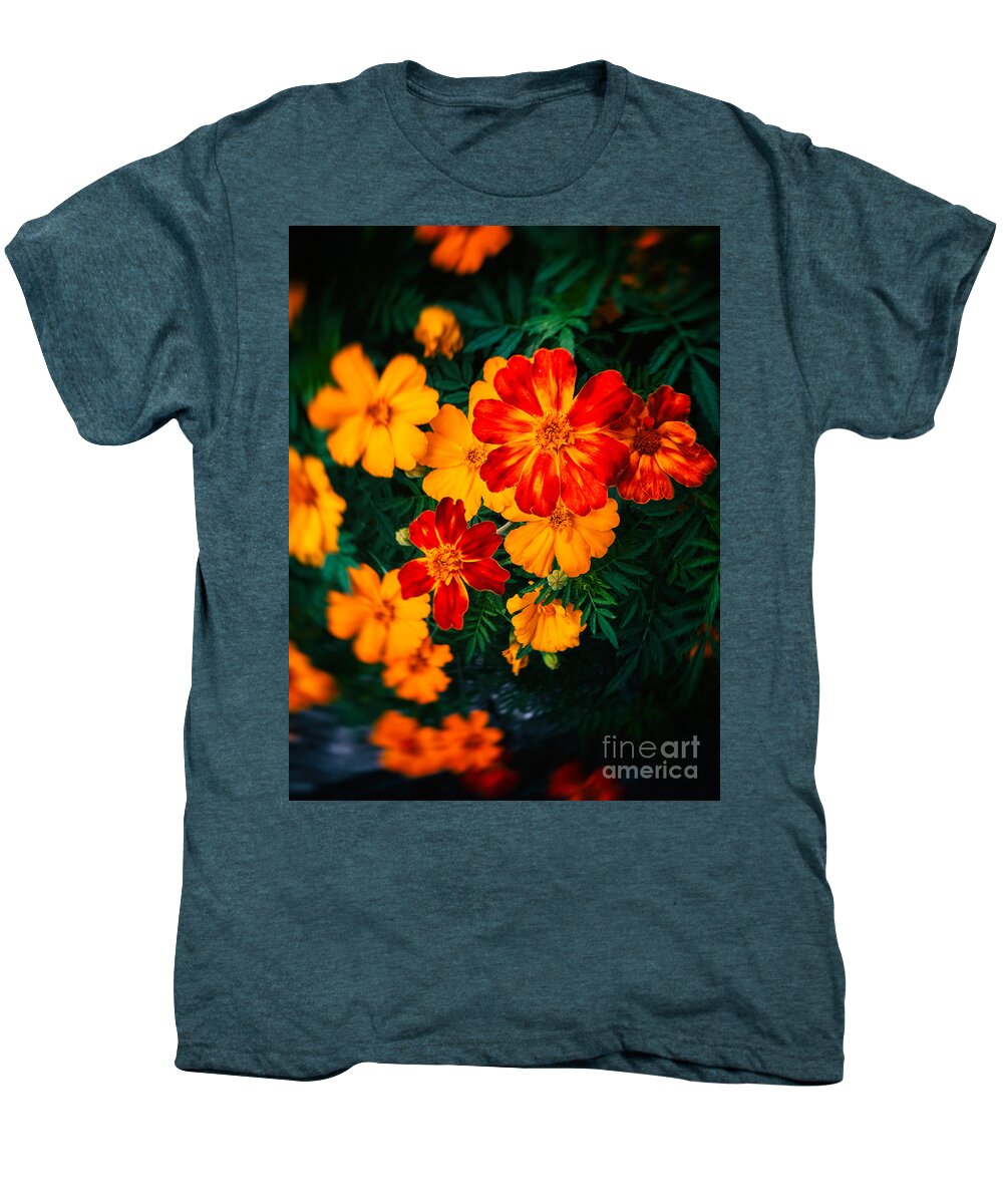 Beautiful Men's Premium T-Shirt featuring the photograph Colorful flowers by Silvia Ganora