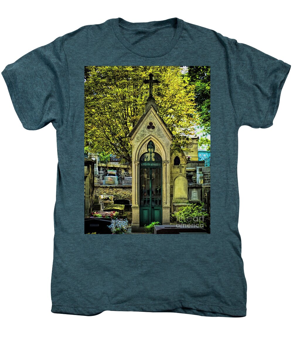 Paris Men's Premium T-Shirt featuring the photograph Crypt in Montmartre by Karen Lewis