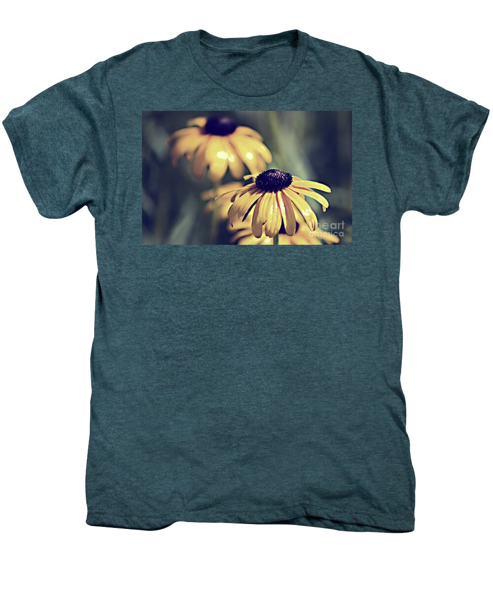 Daisy Men's Premium T-Shirt featuring the photograph Daisies Wild Flowers by Sherry Hallemeier