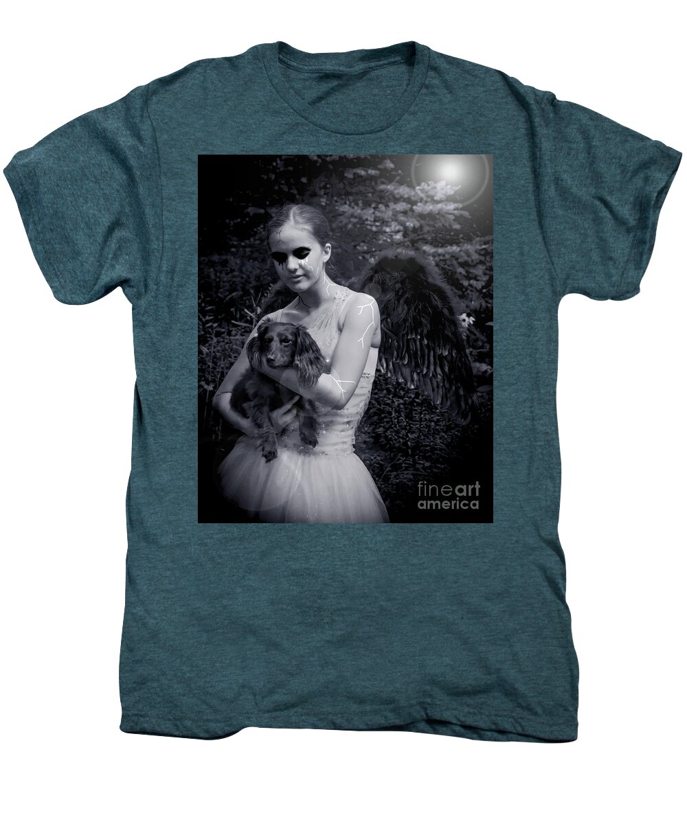 Angel Men's Premium T-Shirt featuring the photograph Fallen Angel by Rebecca Margraf